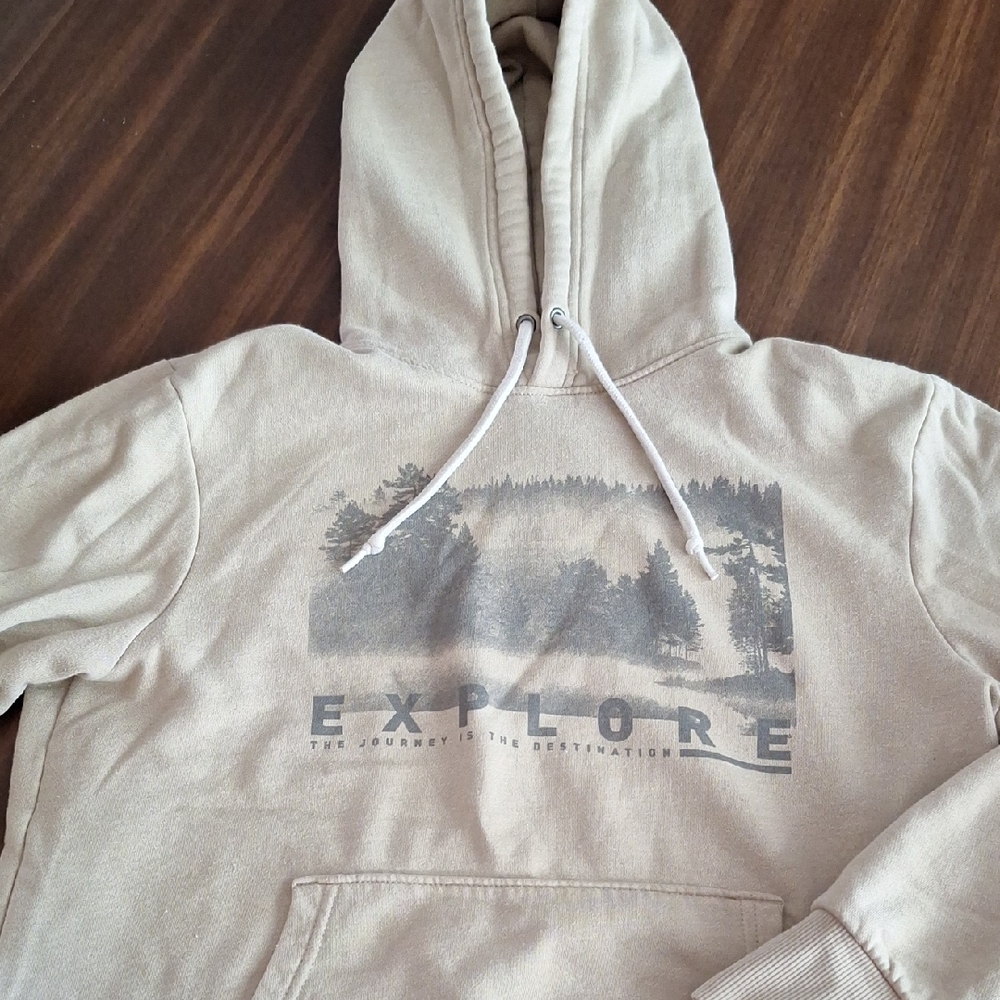 Old Navy Beige Explore Hoodie EUC
